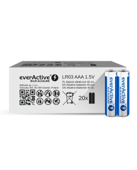 EVERACTIVE BATERIE ALKALICZNE AAA/LR03 LIMITED BLUE ALKALINE - 40 SZTUK ALEV03S2BK