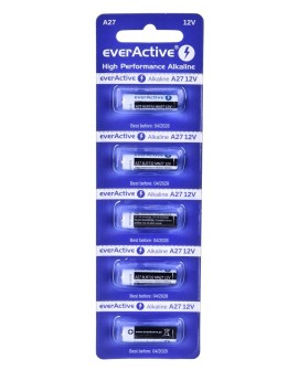 EVERACTIVE BATERIE ALKALICZNE 27A 12V, BLISTER 5 SZT. 27A5BL