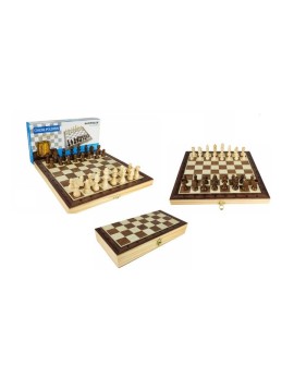 Szachy drewn magn Premium 29,5x29,5 WKGRA-13 18049