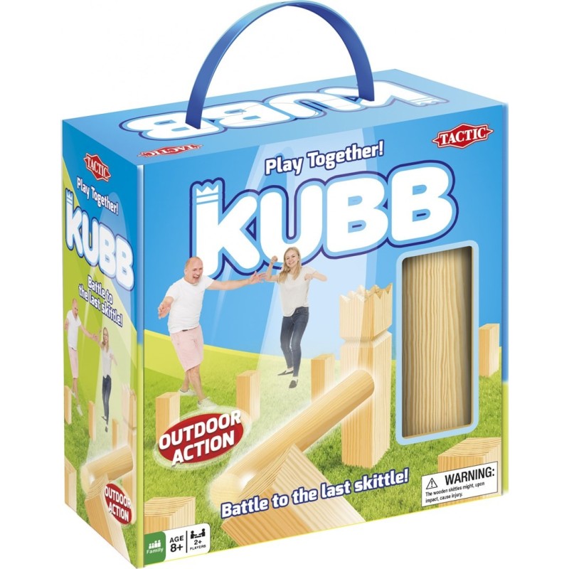 GRA PLENEROWA TACTIC KUBB 55135 W KARTONOWYM PUDEŁKU 8+