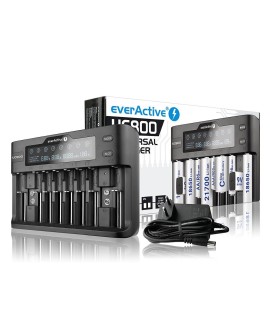 EVERACTIVE ŁADOWARKA DO AKUMULATORÓW CYLINDRYCZNYCH LI-ION ORAZ NI-MH UC800