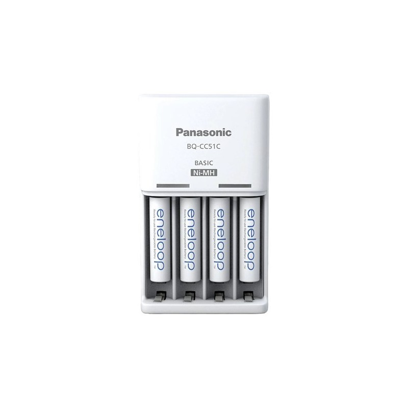 Ładowarka do akumulator&oacute w Ni-MH Panasonic Eneloop BQ-CC51 + 4 x R03/AAA Eneloop 800mAh BK-4MCDE