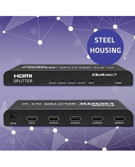 QOLTEC ROZDZIELACZ SPLITTER 4XHDMI 4KX2K | 3.4GB/S