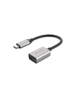 HYPER HD425D-GL kabel USB USB 3.2 Gen 2 (3.1 Gen 2) 0,0176 m USB C USB A Czarny, Srebrny