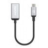 Manhattan 153706 adapter kablowy 0,15 m USB Type-C HDMI Czarny, Srebrny