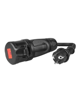Green Cell Przejściówka Adapter Siłowy Czerwony CEE 16A 400V 5P do Gniazda Schuko 230V