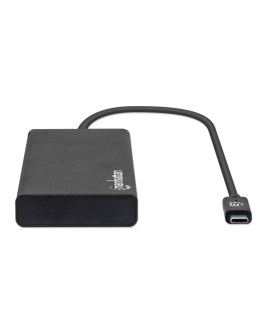 Manhattan 152747 stacja dokująca USB Type-C Czarny
