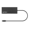 Manhattan 152747 stacja dokująca USB Type-C Czarny