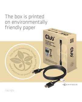 CLUB3D Ultra High Speed HDMI 4K120Hz, 8K60Hz Certified Cable 48Gbps M/M 2 m / 6.56 ft