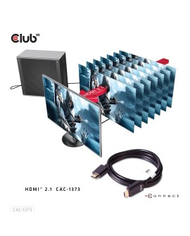 CLUB3D cac-1373 HDMI Czarny