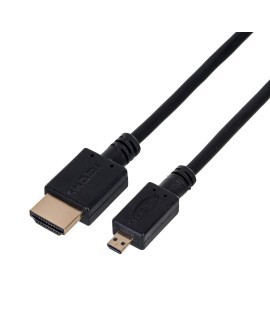 Kabel GEMBIRD CC-HDMID-6 (HDMI M - Micro HDMI M 1,8m kolor czarny)