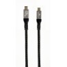 Gembird CCBP-USB4-CMCM240-1.5M Kabel USB 4 typu C Power Delivery (PD) do ładowania i transmisji danych, 40 Gb/s, 240 W, 1.5m
