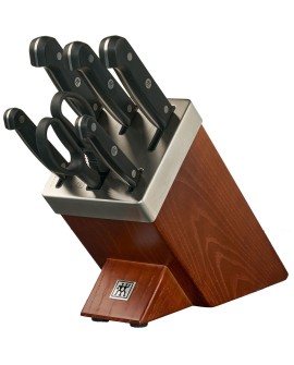 Zestaw noży w bloku ostrzącym ZWILLING Gourmet 7 elementów