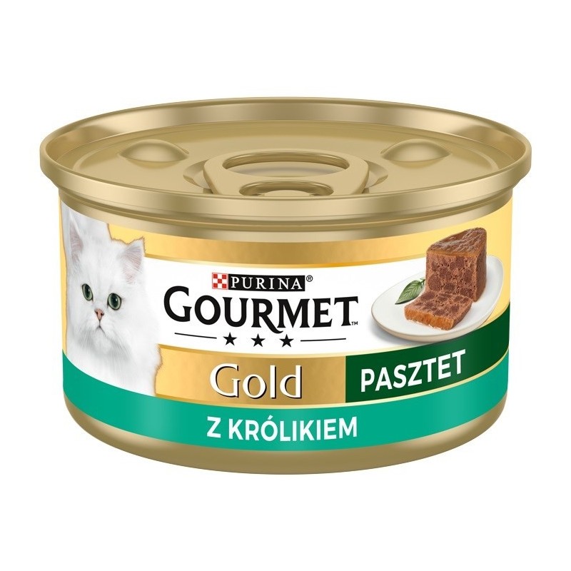 Purina Gourmet Gold królik - mokra karma dla kota - 85 g