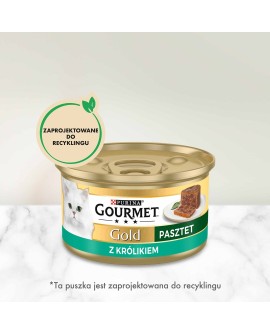 Purina Gourmet Gold królik - mokra karma dla kota - 85 g