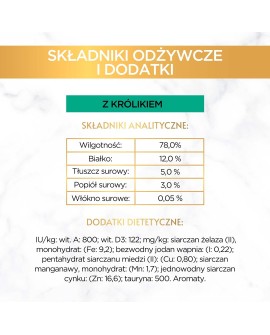 Purina Gourmet Gold królik - mokra karma dla kota - 85 g