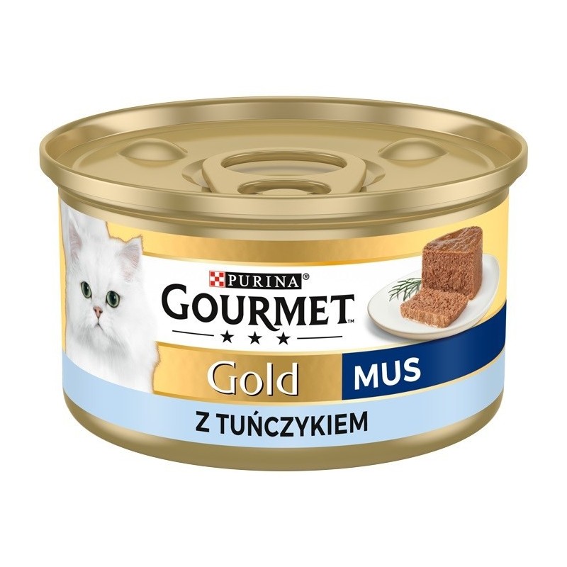 PURINA Gourmet Gold Mus z tuńczykiem - mokra karma dla kota - 85 g