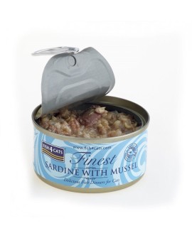 Fish4Cats Finest Sardynka z Omułkiem Zielonym 70g