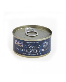 Fish4Cats Finest Makrela z Krewetkami 70g