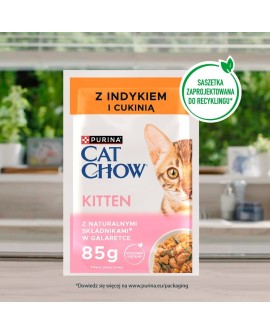 PURINA CAT CHOW Kitten Indyk 85g