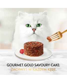 Gourmet Gold Savoury Cake wołowina z pomidorami - mokra karma dla kota - 85 g
