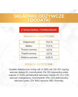 Gourmet Gold Savoury Cake wołowina z pomidorami - mokra karma dla kota - 85 g