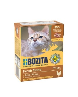 BOZITA Mięsne kawałki z kurczakiem w galaretce 370g