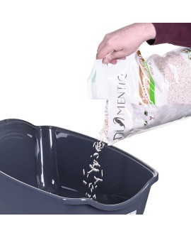 DIAMENTIQ kuweta BAYA jasnoszary/ciemnoszary - kuweta dla kota