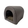 GO GIFT Jaskinia Budka dla kota i psa - taupe - 40 x 33 x 29 cm