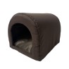 GO GIFT Jaskinia Budka dla kota i psa - brąz - 40 x 33 x 29 cm
