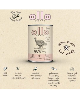 Ollo Puppy Pure Indyk 400g