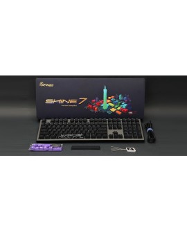 Ducky Shine 7 klawiatura Gaming USB Niemiecki Czarny, Szary