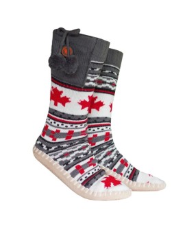 Glovii GQ4M kapeć Bambosz Unisex uni Szary, Czerwony, Biały