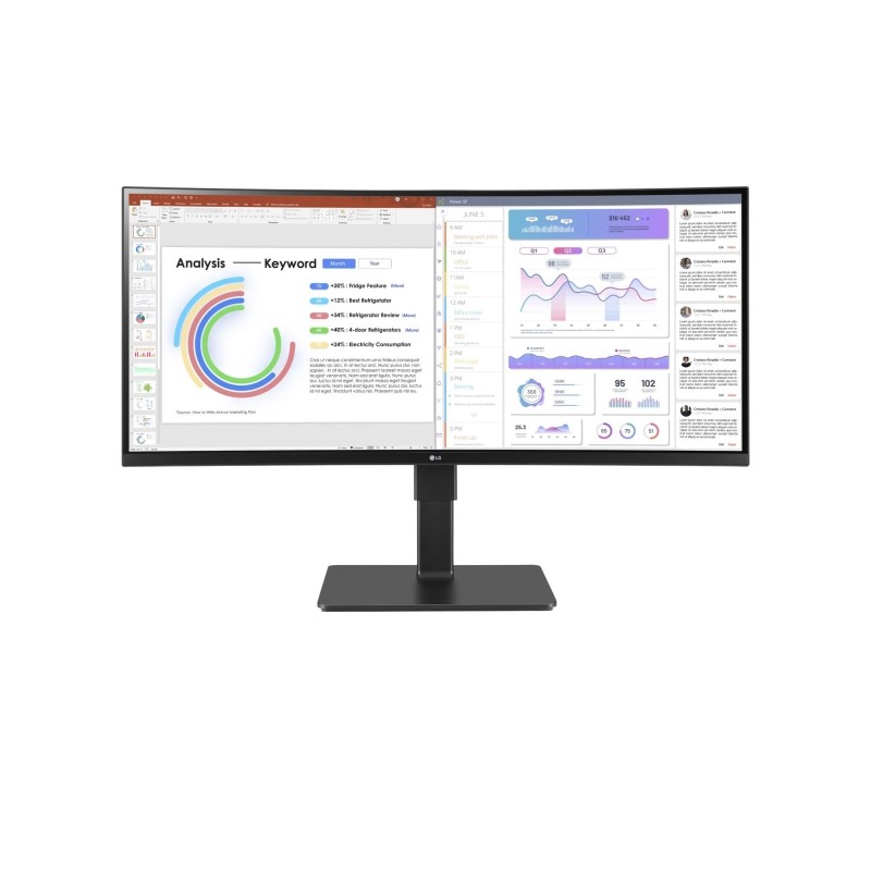 LG 34BQ77QB-B monitor komputerowy 86,4 cm (34") 3440 x 1440 px UltraWide Quad HD LED Czarny