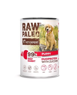 Raw Paleo Beef&Rabbit Puppy Can 400g