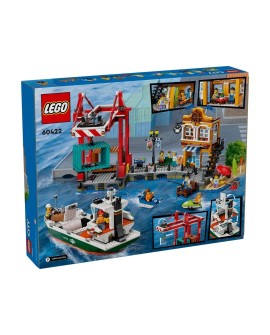 LEGO City 60422 Nadmorski port ze statkiem towarowym