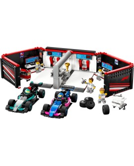 LEGO CITY 60444 F1 Garaż i bolidy Mercedes-AMG i Alpine