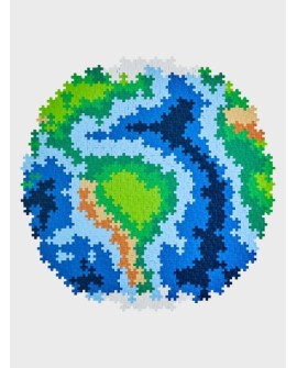 Plus-Plus Earth Puzzle klocki 800 szt. Glob