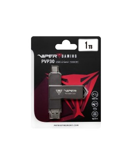 Dysk SSD Patriot PVP30 1TB 1000MB/s USB Duo A+C 3.2 Gen2 Alu