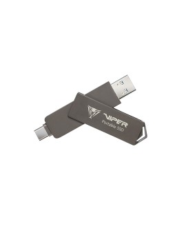 Dysk SSD Patriot PVP30 2TB 1000MB/s USB Duo A+C 3.2 Gen2 Alu