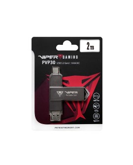 Dysk SSD Patriot PVP30 2TB 1000MB/s USB Duo A+C 3.2 Gen2 Alu