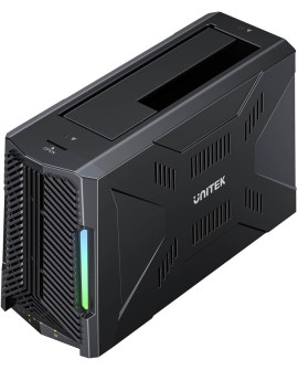UNITEK STACJA DOKUJĄCA DLA DYSKÓW 1X M.2 NVME, 1X SATA, USB-C,10GBPS