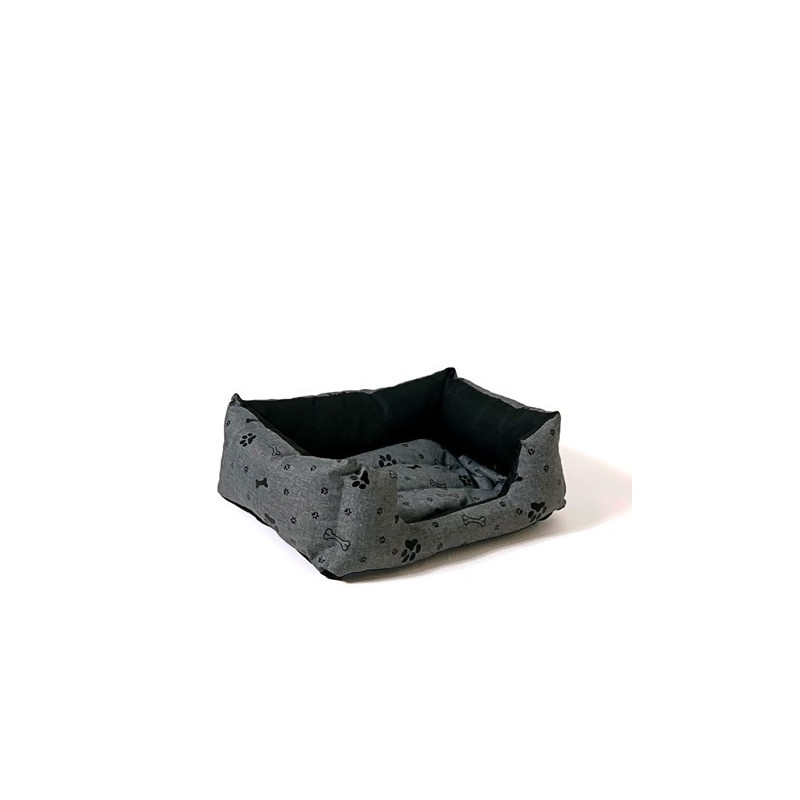 GO GIFT Legowisko dla psa XL - grafit - 75x55x15 cm