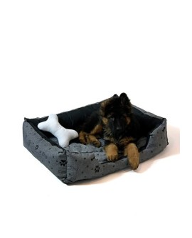 GO GIFT Legowisko dla psa XL - grafit - 75x55x15 cm