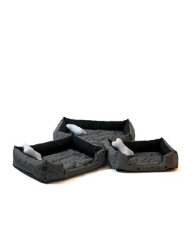 GO GIFT Legowisko dla psa XXL - grafit - 90x63x16 cm