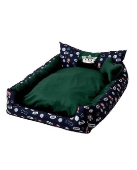 GO GIFT Korona Legowisko dla psa i kota L - zielony - 90x75x16 cm