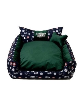 GO GIFT Korona Legowisko dla psa i kota L - zielony - 90x75x16 cm