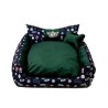 GO GIFT Korona Legowisko dla psa i kota L - zielony - 90x75x16 cm
