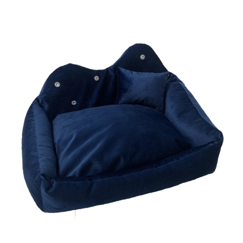 GO GIFT Prince granatowe XL - legowisko dla zwierząt - 60 x 45 x 10 cm