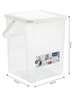ROTHO Pojemnik na detergenty 5kg 9L transparentny/biały